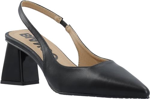 Bianco Biamaralyn Slingback Smoth Faux Leather Kvinde Black Slingbacks Str 39 - hos Magasin