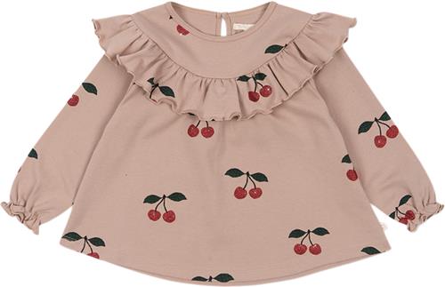 Konges Sløjd Malli Cherry Glitter Blouse Gots Str 4Y - P00053 Bluser Bomuld hos Magasin