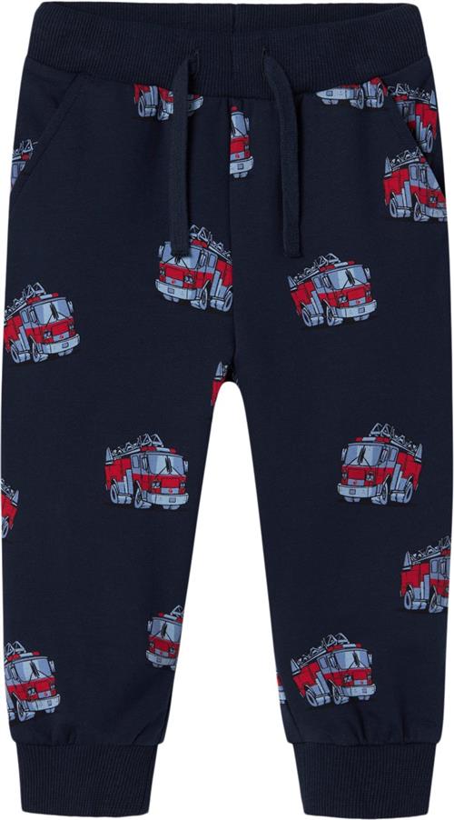 Name It Nmmobil Nreg Sweat Pant BRU Str 104 - Blå Bukser Bomuld hos Magasin