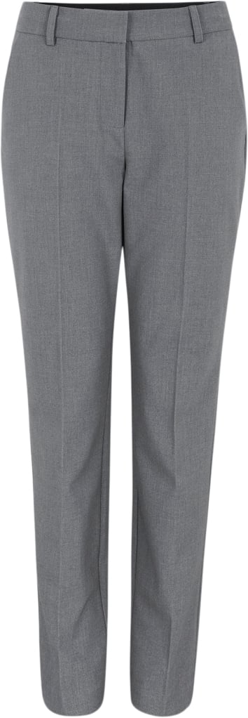 Soft Rebels Srvilja mid Waist Pant Kvinde Medium Grey Melange Bukser Regular Fit Str S - hos Magasin