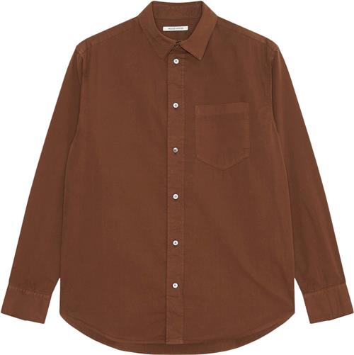 Se Wood Wood Wwnico Shirt Kvinde Terra Brown Langærmede Skjorter Str L - hos Magasin ved Magasin