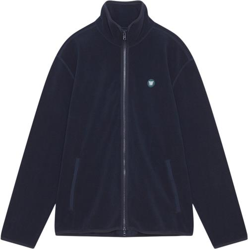 Se Wood Wood Jay Patch zip Fleece Mand Eternal Blue Fleece Str L - hos Magasin ved Magasin