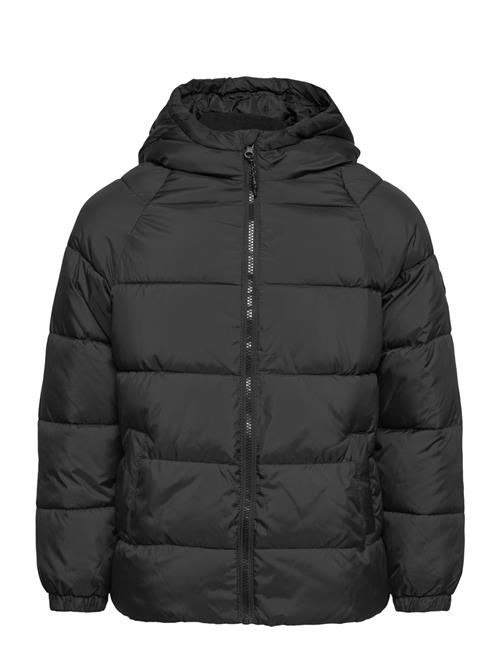 Se Mango Hood Quilted Coat Mango Black ved Booztlet