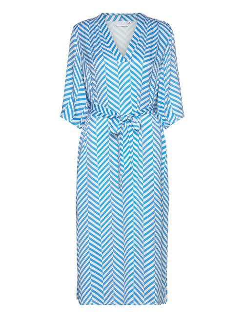 Coster Copenhagen Dress In Heringb Print Coster Copenhagen Blue