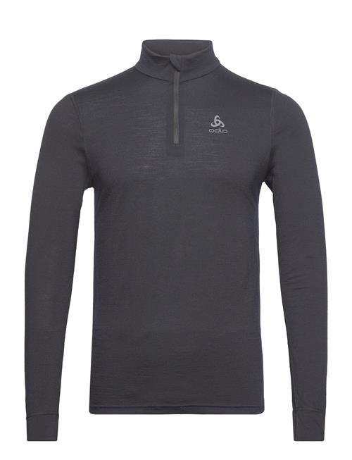 Odlo Odlo Bl Top Turtle Neck L/S Half Zip Merino 200 Odlo Black