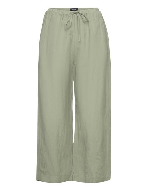 Lindex Trousers Bella Linen Cropped Lindex Green