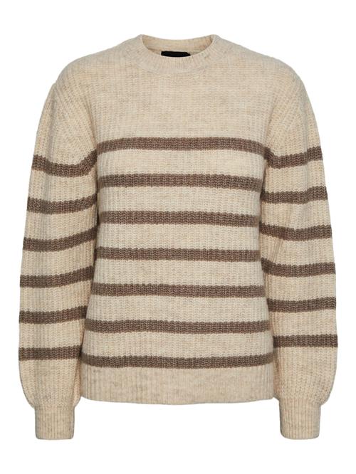 PIECES Pullover 'NANNA'  beige / brun