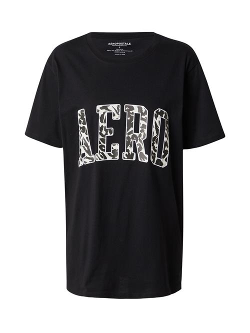 AÉROPOSTALE Shirts  sort / hvid