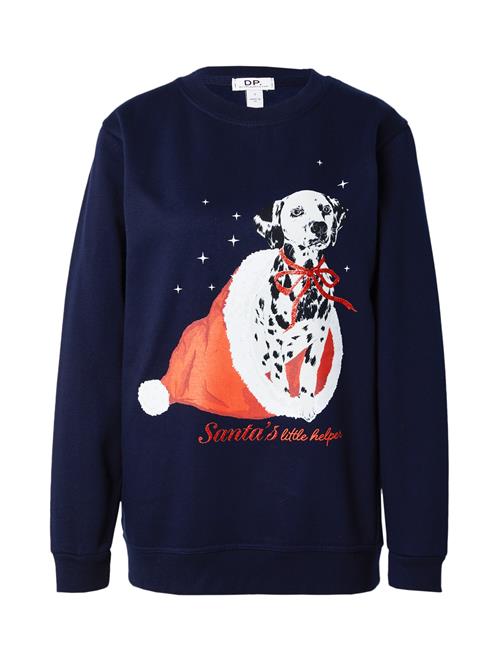 Dorothy Perkins Sweatshirt 'Santas Little Helper'  navy / rød / sort / hvid