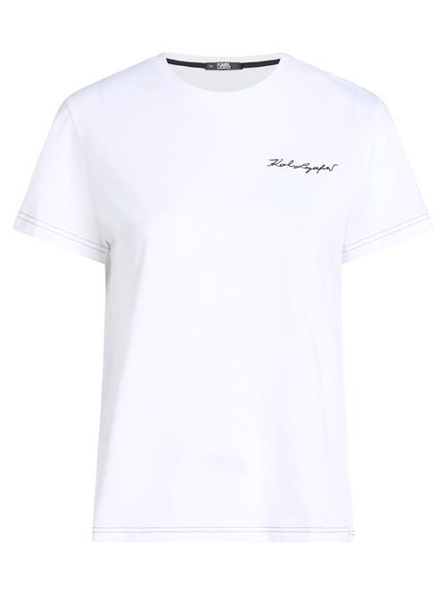 Karl Lagerfeld Shirts 'Signature'  sort / hvid