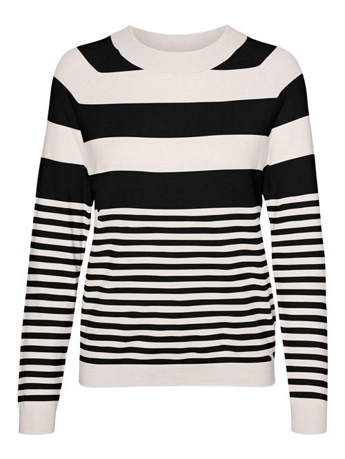 VERO MODA Pullover 'HAPPINESS'  creme / sort