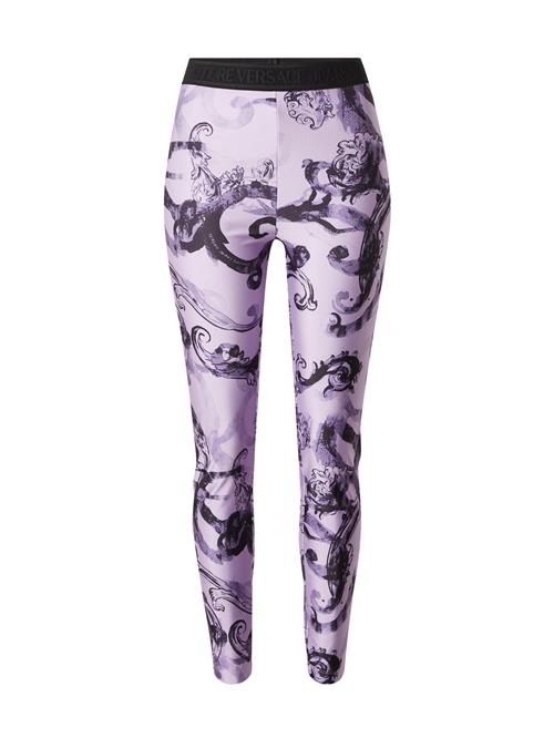 Se Versace Jeans Couture Leggings  blomme / lavendel / brombær / sort ved About You