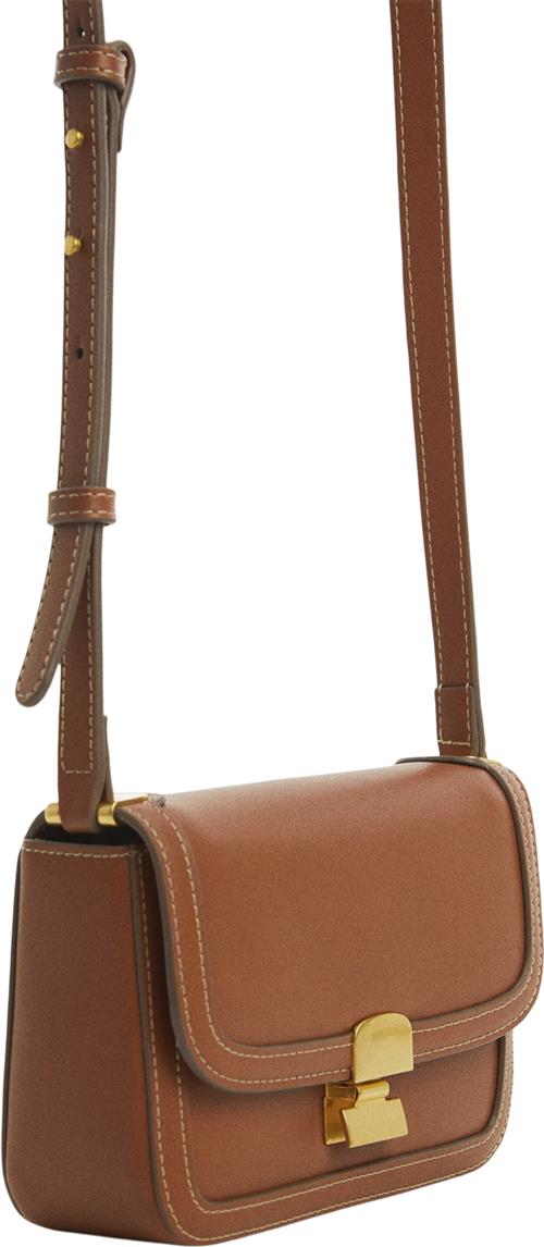 MANGO Crossbody bag With Flap U - Skuldertasker Læder hos Magasin