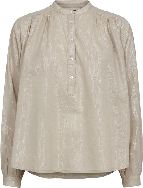 Se Sofie Schnoor Blouse Kvinde Warm Grey Langærmede Bluser Str 36 - hos Magasin ved Magasin