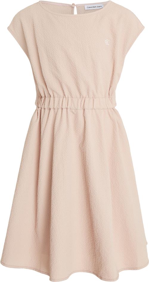 Calvin Klein Baby Seersucker FIT Flare Dress Str 12 år - Tf6 Kjoler hos Magasin