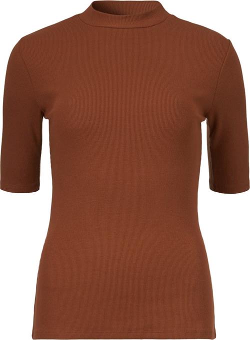 Se Modström Krown Tshirt Kvinde Brandy Brown Kortærmede T-shirts Str L - hos Magasin ved Magasin