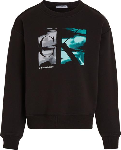 Calvin Klein Serenity Monogram CN Str 10 år - Beh Sweatshirts hos Magasin