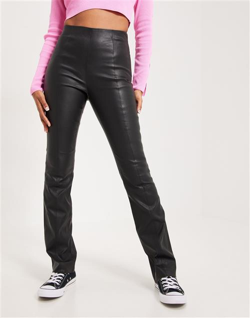 Selected Femme - Sort - Slfberit Hw Leather Pant W