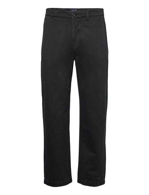 Se GANT Straight Twill Chinos GANT Black ved Booztlet