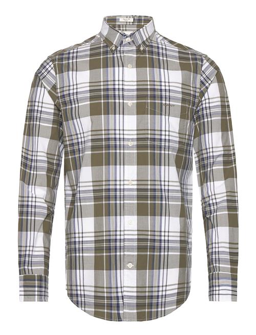 GANT Reg Poplin Check Shirt GANT Khaki