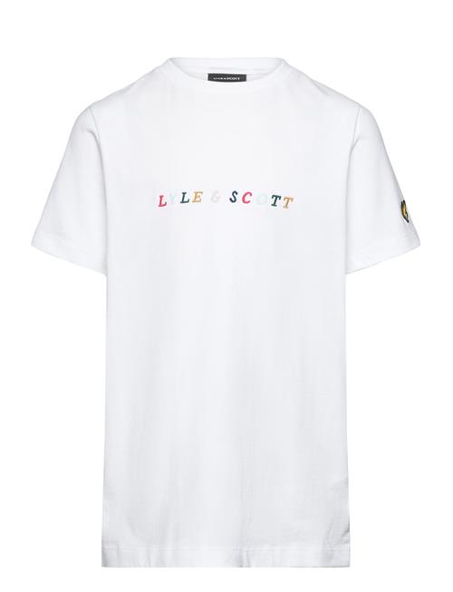 Multi Colour Embroidery T-Shirt Lyle & Scott White