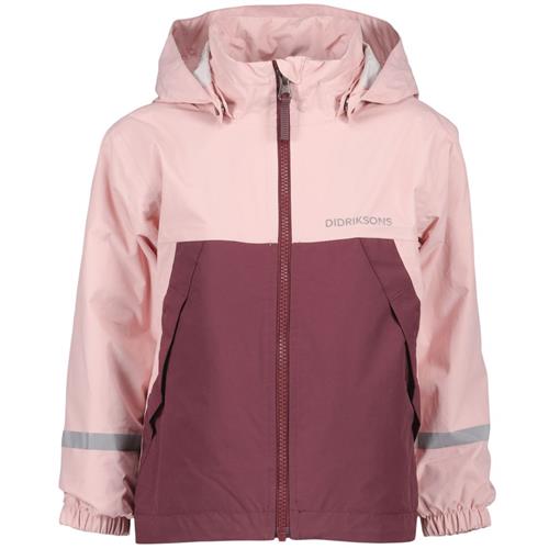 Se Didriksons Bladet Raincoat Dusty Pink | Lyserød | 130 cm ved Babyshop