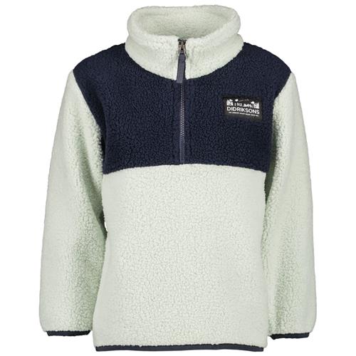 Se Didriksons GOSIG KIDS HALFZIP, Pale Mint GOSIG Kids Halfzip Jacket Pale Mint | Grønn | 80 cm ved Babyshop