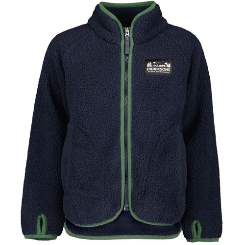 Didriksons GIBBS KIDS FULLZIP 2, Navy Gibbs Fullzip Kids Jacket Navy | Marine blå | 100 cm