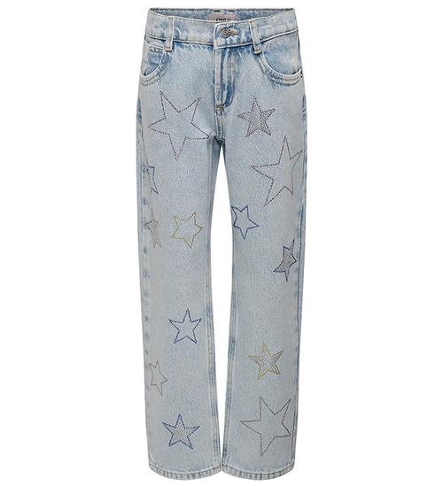 Se Kids Only Bukser - KogCarly - Light Blue Denim ved KidsWorld