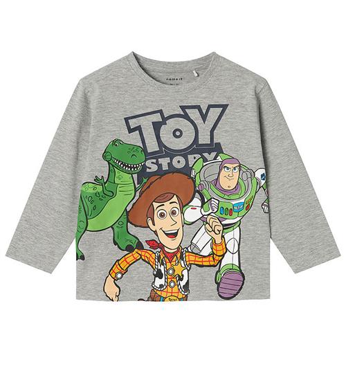 Se Name It Bluse - NmmOliver - Grey Melange ved KidsWorld