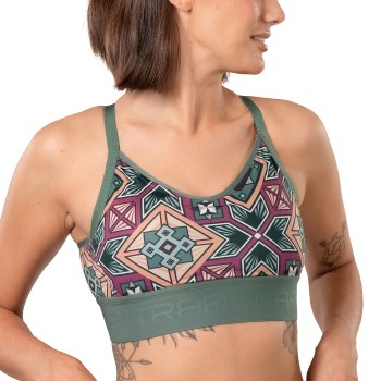 Kari Traa Bh Fröya Wool Sports Bra Grøn polyester Medium Dame