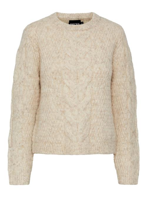 PIECES Pullover 'Nina1'  beige-meleret