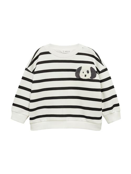 MANGO KIDS Sweatshirt 'TRUFA'  ecru / mørkegrå / sort