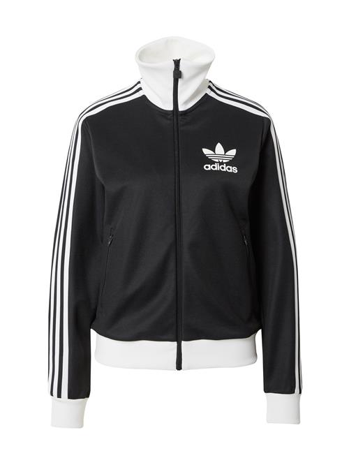 ADIDAS ORIGINALS Sweatjakke 'Beckenbauer'  sort / hvid