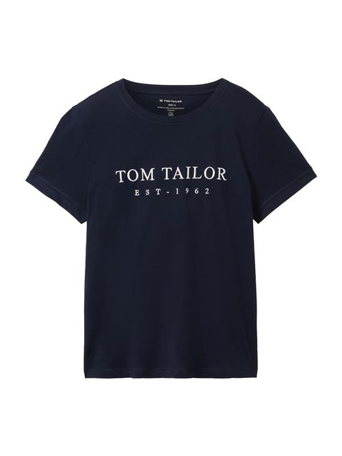 TOM TAILOR Shirts  navy / hvid