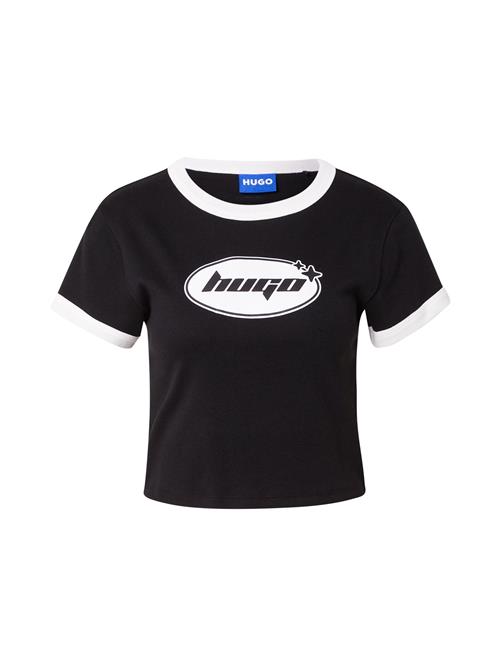 HUGO Shirts 'Dalia_B'  sort / hvid