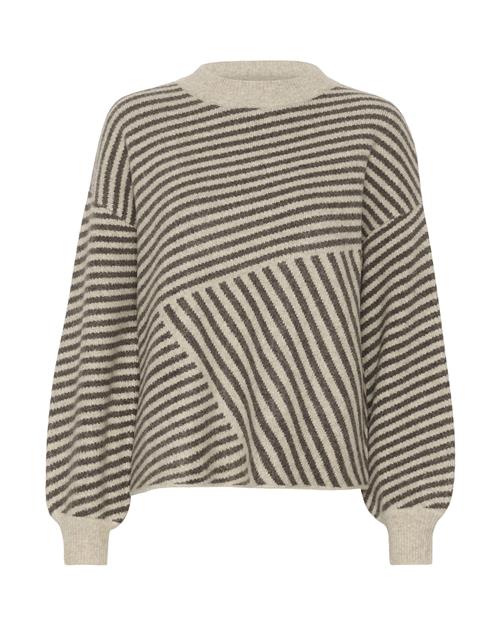 Kaffe Pullover 'Verana'  beige-meleret / grå