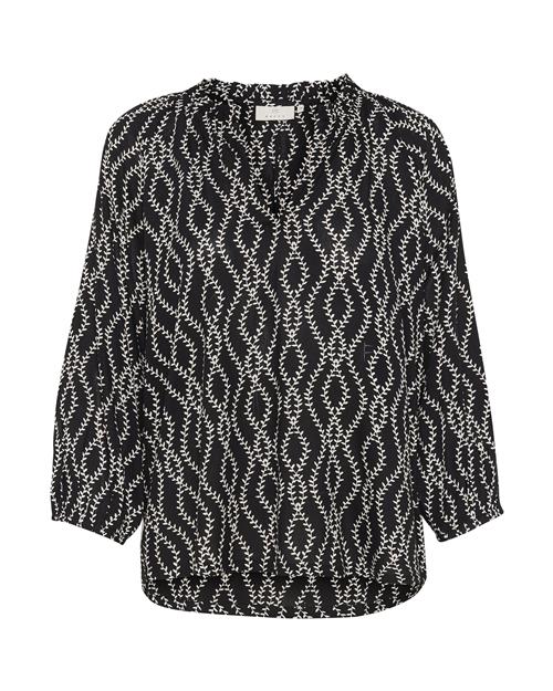 Kaffe Bluse 'Sigrid'  sort / hvid