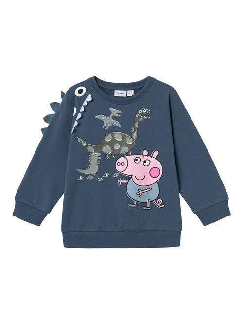 Se NAME IT Sweatshirt 'APO PEPPA PIG'  røgblå / mørkeblå / oliven / lilla ved About You