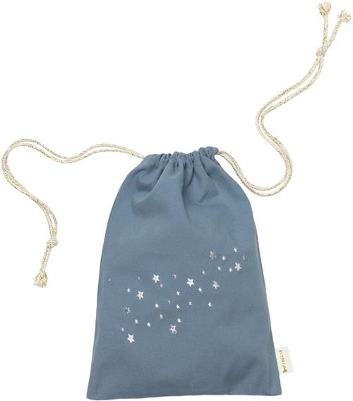 Se Fabelab Gift Bag Starry Night Embroidery - Blue Spruce One Size - Tasker hos Magasin ved Magasin