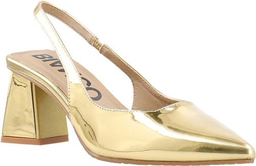 Se Bianco Biamaralyn Slingback Patent Kvinde Gold Slingbacks Str 39 - hos Magasin ved Magasin