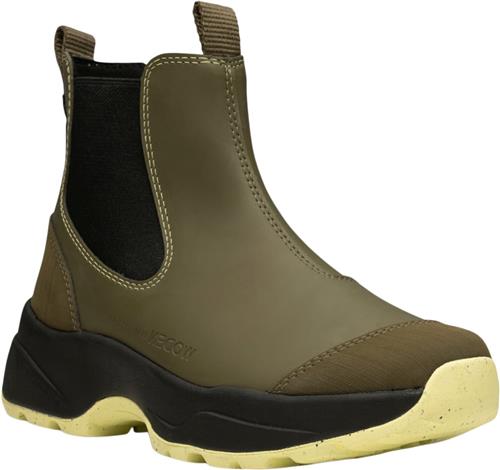 Se Woden Siri Waterproof Kvinde Dark Olive/pale Lime Gummistøvler Str 37 - Gummi hos Magasin ved Magasin