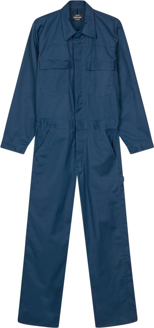 Mads Nørgaard - Copenhagen Kansas MN Twill Boilersuit Mand Blå Casual Bukser Str 50 - hos Magasin