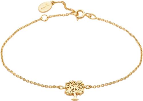 Se With love darling Tree of Life Bracelet Vermeil (925 Sterling Silver Gold Plated 2. 5 mi ONE SIZE - Kædearmbånd Med Vedhæng Træ hos Magasin ved Magasin