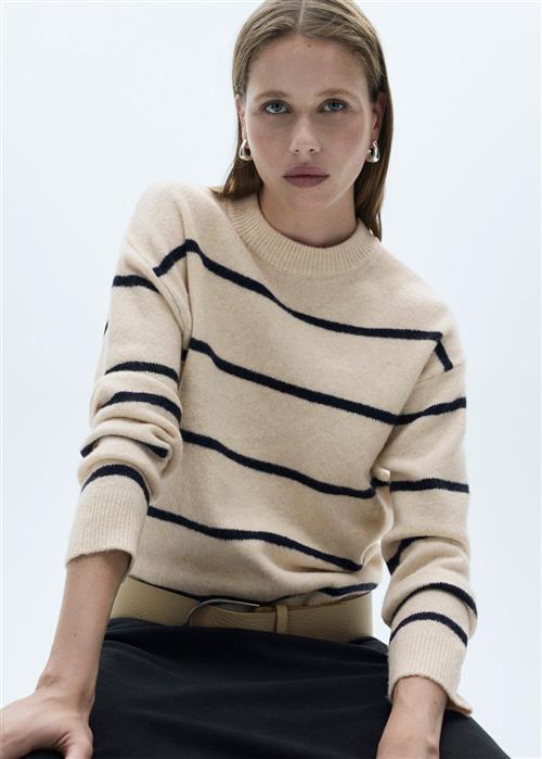 Se MANGO Sweater .- Marina Kvinde Lt Pastel Brown Sweaters Str S - hos Magasin ved Magasin