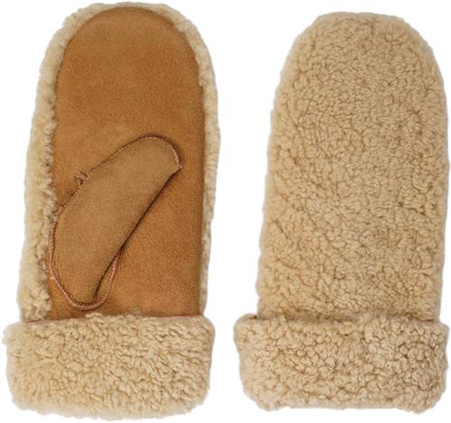 Lovelies Colon Mittens - Palm OF Suede AND Upper OF Curly Shearling S - Vanter hos Magasin