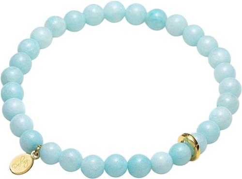 With love darling Turquoise Amazonite Bracelet ONE SIZE - Perlearmbånd hos Magasin