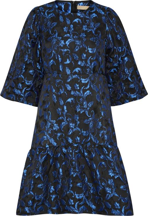 Culture Cuastro Dress Kvinde Blue Flower Korte Kjoler Str XS - hos Magasin