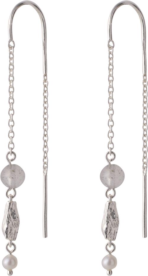 Pernille Corydon Jewellery Soft Sky Earchains Length 50 mm One Size - Ørehænger hos Magasin