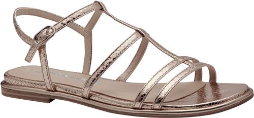 Se Tamaris 128158-42 Kvinde Light Gold Flade Sandaler Str 37 - hos Magasin ved Magasin